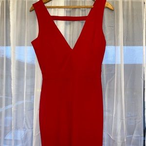 Red formal dress worn once